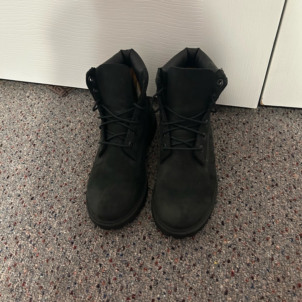 Boys Black Timberland Boots